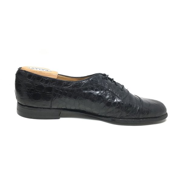 Bally Oxfords Shoes Size 9.5 Black Full Crocodile main image 10